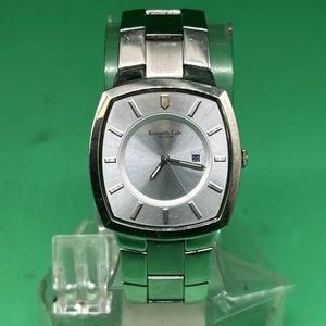 Kenneth Cole New York Men’s Silver Tone Analog 35mm - Picture 1 of 6