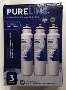 PURELINE Refrigerator Water Filter 3-Pack Model PL-2700 -Replaces Kenmore # 9130 - Picture 1 of 3