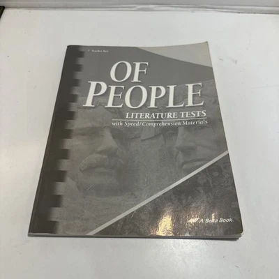 Abeka Of People Literature Tests Teacher Key - Image 1 of 4