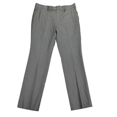 DKNY Mens Dario Modern Fit Solid Dress Pants Light Gray 32x29 - Image 1 of 4