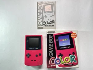 Game Boy Color Rot Konsole Box & Handbuch Guter Zustand - Bild 1 von 10