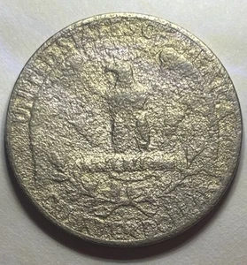 💥 1967 Washington Quarter Lamination Error-Improp. Annealed? Weighs 5.21 g - Picture 1 of 12