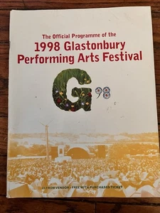 Bob Dylan Pulp 1998 Glastonbury Festival Programa Tori Amos Tony Bennett - Imagen 1 de 7
