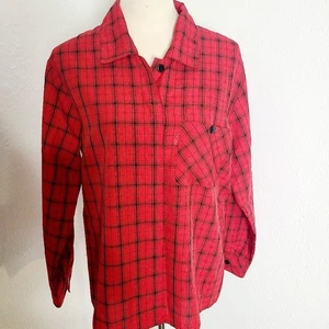 Gianna Bellini Vintage rot & schwarz kariertes Button-Down Hemd, Größe 14 - Bild 1 von 9