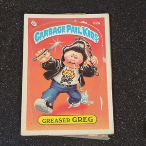 1985 Topps GARBAGE PAIL KIDS SERIES 2 GPK OS2 62a Greaser Greg Glossy Taped - Picture 1 of 2