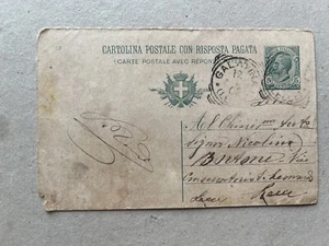 B) Intero postale Galatina Lecce 1908 - Picture 1 of 2