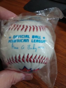 1990's New Rawlings American League Baseball Gene A Budig Pres Blue Jays - Picture 1 of 4