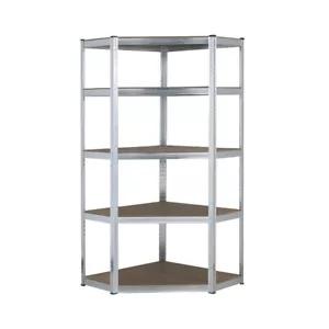 Galvanised Corner Shelving/Racking Garage Storage Unit Shelves 150kg 1500mm H - Picture 1 of 2