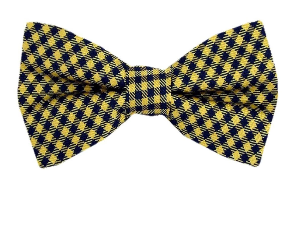 Мужской шелковый предварительно завязанный дизайнерский галстук-бабочка для официальных мероприятий свадеб и повседневного платья - Изображение 1 из 1