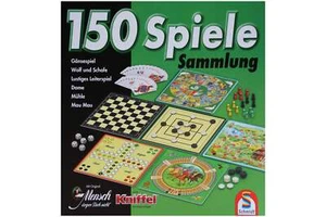Schmidt 150 Spiele 49141 Spielesammlung grün für 2 - 8 Spieler ab 6 Jahre - Bild 1 von 6