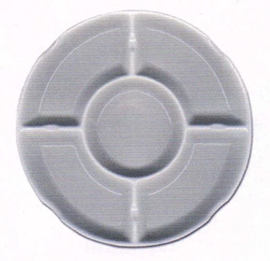 Paleta de mezcla redonda de cerámica multipozo para tinta acrílica de acuarela: FC7-407-13 Foto 1 de 1