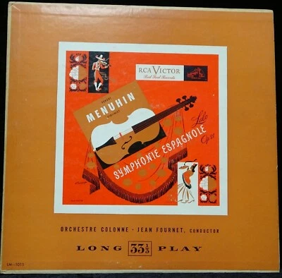 Yehudi Menuhin 🎵LALO Symphonie Espagnole Op.21 LP RCA LM1011 MONO Violin Vinyl - Image 1 of 3