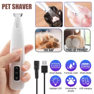 Dog Paw Fur Trimmer Low Noise Cordless Electric Pet Hair Clippers for Cat & Dogs - Picture 1 of 11