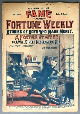 Fame and Fortune Weekly   No. 1052   Harry E. Wolff   November 27, 1925 - Image 1 of 4