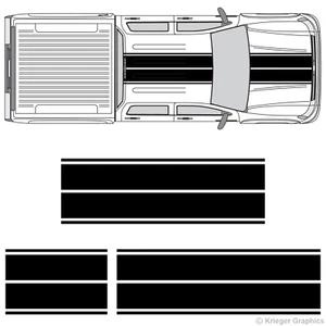 Dual Rally Racing Stripes 3M Double Stripe Decals for Chevy Silverado or Sierra - Picture 1 of 7