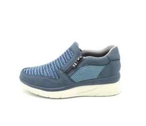 Scarpe da donna con zeppa comoda sneakers memory foam estive leggere bucate - Picture 1 of 7