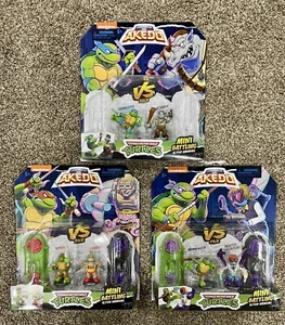 Legends Of Akedo Teenage Mutant Ninja Turtles TMNT set completo di 3 VS Battle Pack - Foto 1 di 5