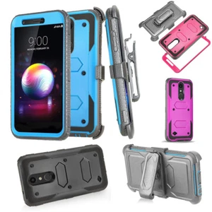 Für LG LV5 2018/K10 2018/K30 Schutzhülle Hybrid Gürtelclip Stoßfest Case Cover - Bild 1 von 29
