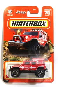 Coche modelo diecast Matchbox 1/64 Jeep Wrangler Superlift NUEVO EN PAQUETE - Imagen 1 de 3