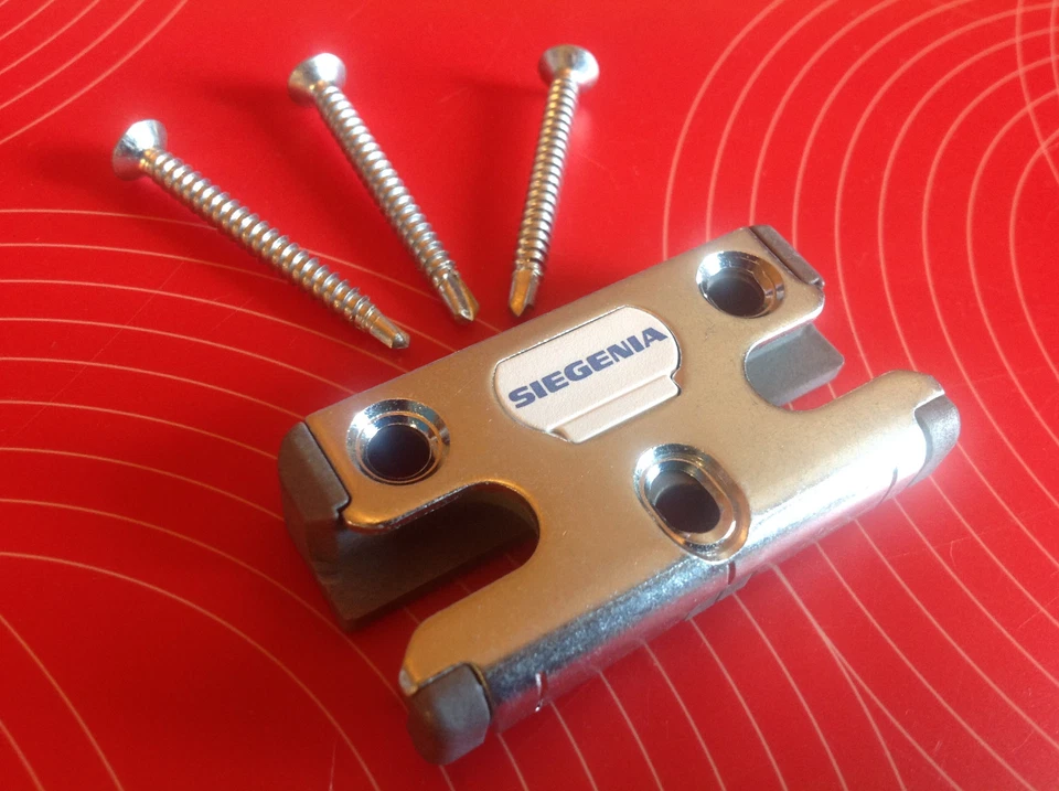 SI Siegenia 2040 S-RS Sicherheits-Schließblech Pilzkopf + Schrauben für Schüco