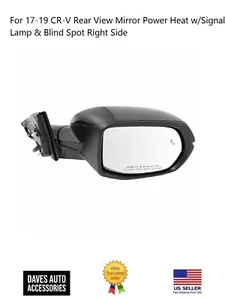Espejo retrovisor con lámpara de señalización y punto ciego lateral derecho para Honda CR-V 2017-19 - Imagen 1 de 3