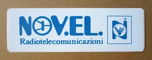 ADESIVO/STICKER "NOV.EL. - RADIOTELECOMUNICAZIONI - VHF/UHF - MILANO" - Anni '90 - Picture 1 of 1