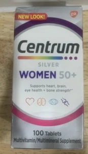 Centrum Silver Women 50+ Multivitamins Tablets Supplement 100 Ct EXP 2/28/2025 - Picture 1 of 1