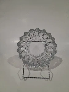 Vintage Indonesia Clear Glass Cut Cigar/ Cigarette Ashtray , Trinket Dish, Candy - Picture 1 of 6