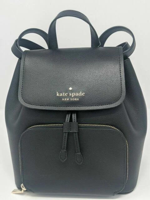 Kate Spade New York Darcy Flap Fashion Women's Backpack - Black