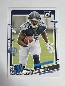 2023 PANINI DONRUSS - Tyjae Spears #396 - TENNESSEE TITANS NFL Rated Rookie - Foto 1 di 2