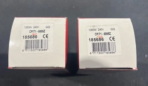 2 x Philips CP71 6995Z Theatre Lighting Lamp 1000w G22 Stage Bulb 240v Vintage - Picture 1 of 7