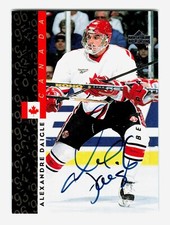 1995-96 Upper Deck Be A Player Alexandre Daigle #S188 World Class Autograph Auto