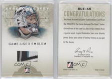 2008-09 ITG Between the Pipes Game-Used Emblem Evgeni Nabokov #GUE-45