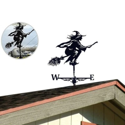 Retro banderuola banderuola indicatore direzione vento palo scena fienile B33 - Immagine 1 di 4