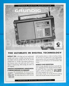 Grundig Satellit 700 Shortwave Radio Flyer / Sale Brochure - Picture 1 of 2