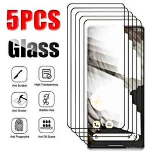 Tempered Glass Screen Protector For Google Pixel 8 8 Pro 7 7A 6 9H 1-5 Pack Film - Picture 1 of 20