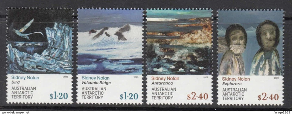 Australian Antarctic Territory (AAT) 2023 - Sidney Nolan Artwork Set of 4 - MNH - Image 1 of 1