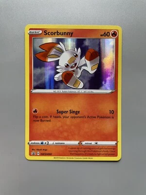 Promo Scorbunny SWSH002 Sword & Shield Rare Holo Pokémon card Near Mint - Image 1 of 2