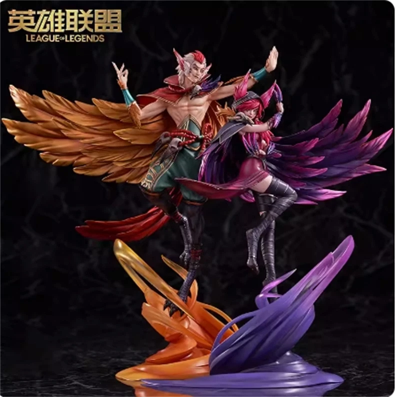 IN STOCK Official LoL League of Legends Rakan/XAYAH 1/7 Figure Model Statue Toy - Image 1 of 4