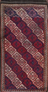 Vintage 3x6 ft Kazak Caucasian Russian Oriental Rug Handmade Wool Foyer Carpet - Picture 1 of 15