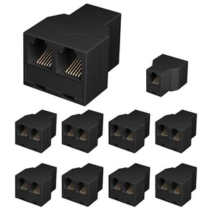 RJ12 6P6C 3 Female Telephone Line Splitters Phone Jack Splitter Telephone Lan... - Picture 1 of 6
