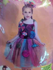  CANDY FAIRY PRINCESS HALLOWEEN COSTUME DRESS XL 140 cm - Picture 1 of 4