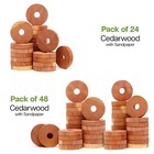 100% Natural Cedarwood Moth Repellent for Wardrobes drawers Hanging Cedar Rings