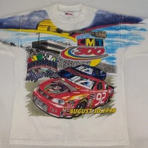 VINTAGE MENS CHASE AUTHENTICS AOP ALL OVER PRINT NASCAR TSHIRT CMT 1998. A46 - Picture 1 of 7