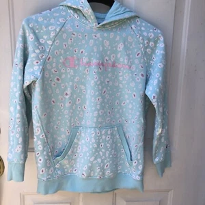 CHAMPION HOODED SWEATSHIRT W/FRONT POCKET GIRLS XL SUPER CUTE - Picture 1 of 7