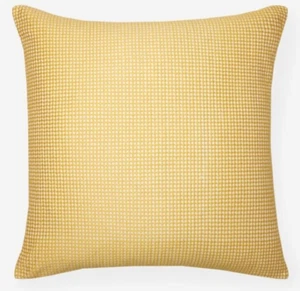 Funda de Almohada Decorativa Sferra Color Plátano (Sin Relleno) Algodón/Lino 20x20" Nueva - Imagen 1 de 3
