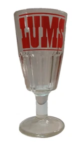Vintage LUMS RESTAURANT großes Bier, Eisbecher, Milchshake Glas - schwer - Bild 1 von 9