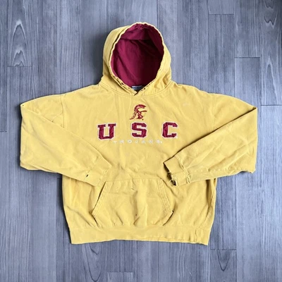 Sudadera USC Trojans Distressed para Hombres XXL Amarilla NCAA Fútbol Sudadera con Capucha Foto 1 de 4