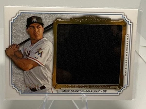 2012 Museum Collection Mike Stanton Momentous Material Jumbo Relics Gold /35 - Picture 1 of 2