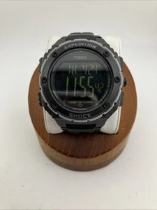 Timex Expedition Men 52mm Digital Watch Black Shock XL Vibrating T49950 - RUNS - Picture 1 of 24